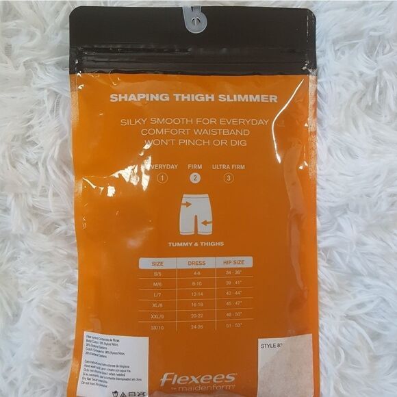 FLEXEES Thigh Slimmer Shapewear Black New Womens Size XL - Picture 2 of 4